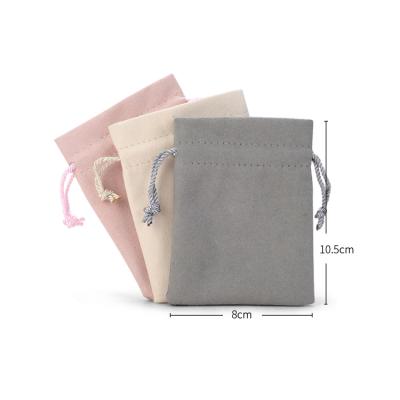 China Mini Jewelery Suede Drawstring Packaging Pouches For Jewelry Bags Gift Tote Bag for sale