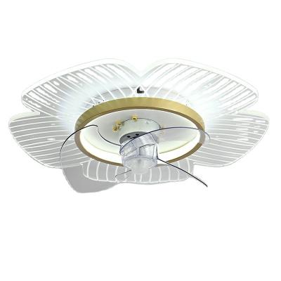 China Modern Decorative Bedroom Home Led Ceiling Fans With Light Ceiling Fan With Hidden Blades for sale