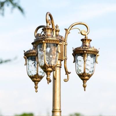 China European modern outdoor classic style outdoor street light post garden waterproof antique aluminum light for sale