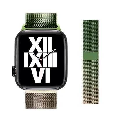 China Smartwatch Band Loop Stainless Steel Strap Milanese Strap for Apple Watch Band 1/2/3/4/5/6/7/SE and 20mm/22mm 20/22/38/40/41 /42/44/45mm for sale