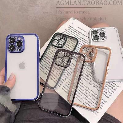 China Shockproof Fundas Para Electroplated Transparent Soft Cell Phone Cases Case For Iphone Series for sale