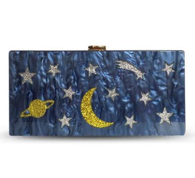 China Fashionable Wholesale Fashion Grabs Marry Evening Purse Women Acrylic Bag Astral Acrylic Clutch Bag for sale