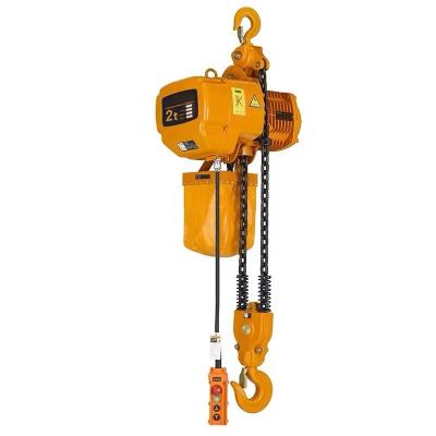 China Hotels HSY Type 0.5T 1T 1.5T 2T 3T Remote Control Electric Chain Hoist With Hook for sale