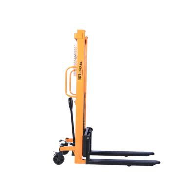 China Hotels factory direct manual forklift 1 ton, 2 ton, 3 ton manual pallet forklift hand stacker for sale