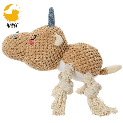 China Durable Squeak Dog Chew Toys And Interactive Durable Plush Dog Toys War Of The Tug Rope Dog Toy for sale