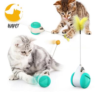 China Viable Interactive Cat Toys for Indoor Cats, Stimulation Chasing Toy Non-Battery Self Rotating Ball Car Hunter Puzzle Toy for Cat for sale