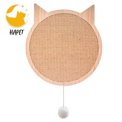 China Sustainable Wooden Sisal Viable Cat Scratching Post from Cat Scratch Pad Cat Ears for sale