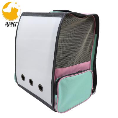 China Travel Cat Carrier Backpack, Car Seat for Puppy Cats, Round Mesh Ventilation Windows Airline Approved Pet Carrier Cage for sale