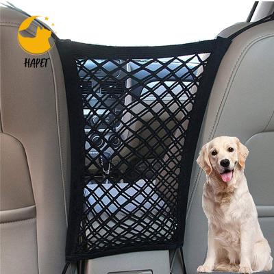 China Heavy Wire Mesh Universal Vehicle Separator, Pet Cargo Compartment Travel Door In Cargo Area Adjustable Dog Car Barriers for sale