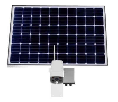 China Siren VStarcam 1080P IP66 Integrated Solar Panel 60W Outdoor Kit With 20Ah Battery 4G Sim Card 4g Battery Camera for sale