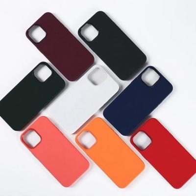 China Original Shockproof Magnetic Liquid Case Magsafing Case Silicone Shockproof Mobile Phone Cover For iPhone 13 12 pro max for sale