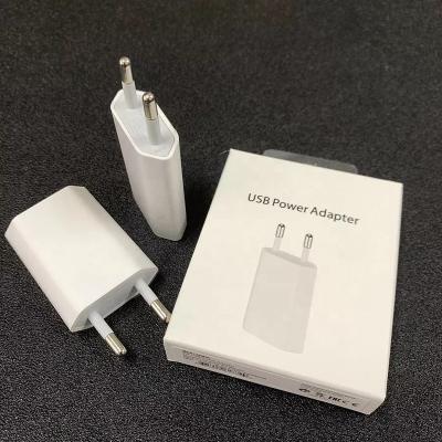 China Original EU US Plug 5W USB Power Adapter 5v 1a Travel Charger Ultrathin Mobile Phone Charger For iPhone 7 8 11 12 13 14 for sale