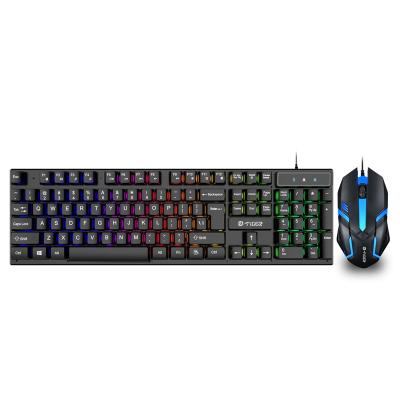 China Backlit Wired USB LED 104 Keys Keyboard and Mouse Kit Wired Gaming Keyboard Mouse Combos for sale