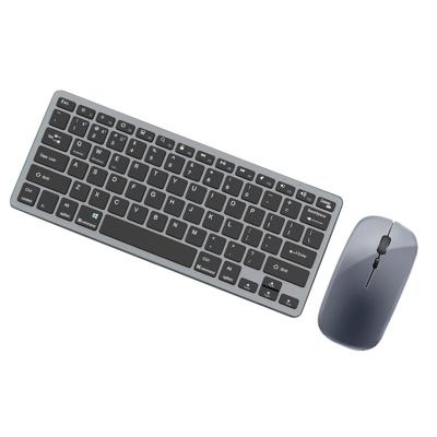 China Hot Selling Ultra Thin Keyboard Mouse Set Built-in Rechargeable Dual Mode Portable Keyboard and 2.4Ghz Battery Mouse Combo for sale