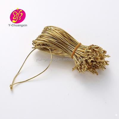 China Accessories China Supplier Customized 1mm Cheap Loop Metallic Elastic Rope With Knot for sale