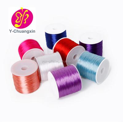 China China Polyester Customized Cheapest Colorful Silk 2MM Rope For Bracelet for sale