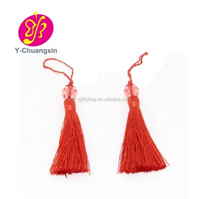 China Charming Decorative Wholesale Small Pink Landmark Accessory Silk Tassel For Jewelry Accessories for sale