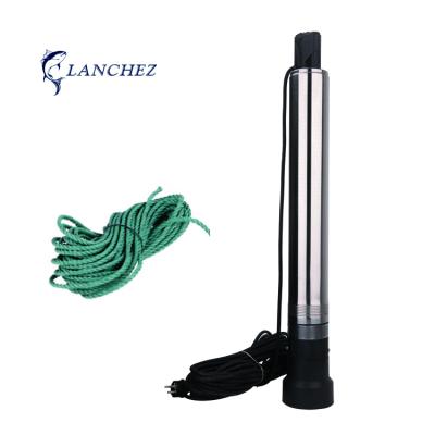 China World Developing Water Solutions 1/1.2/1.36hp Multistage Plastic Impellers Pump Electric Deep Well Submersible Pump for sale