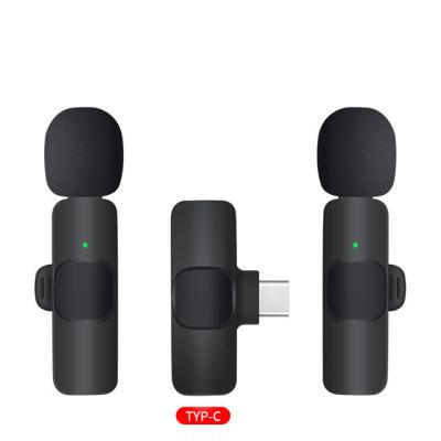 China 2022 Popular Clear Sound Lapel Microphone Clear Sound Design Mini Lavalier Wireless Mic For Smart Phone for sale