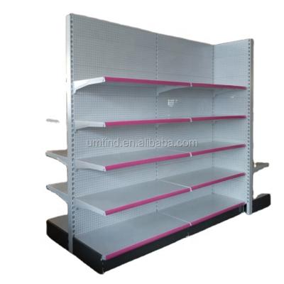 China Supermarket double-sided shelf, supermarket display rack for sale