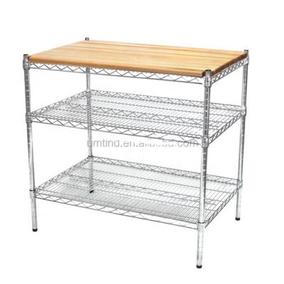 China Sustainable Metro Office Commercial Industrial Wire Shelves for sale