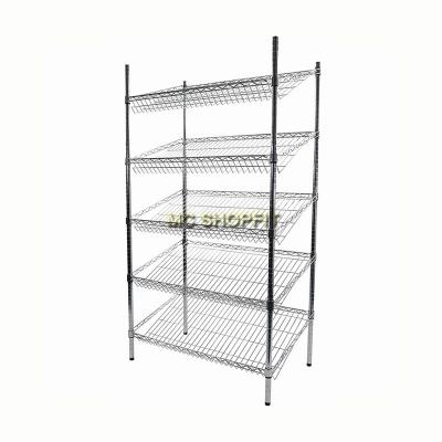 China Elegant supermarket and shop single side hot sale display stand and clothes stand&garment rack for sale