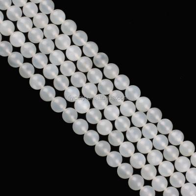 China None Natural Gray Moonstone Gemstone A Grade White Light Simple Rounds For Luxury Jewelry for sale