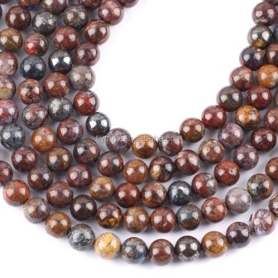 China None Stone Beads Wholesale Pietersite 8mm Series Loose Gemstone for sale