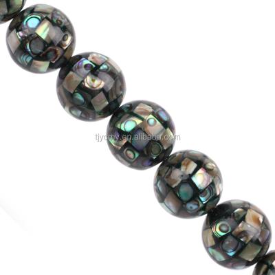 China No Natural Round Shell Mosaic Beads Special Style Jewelry Accessories for sale