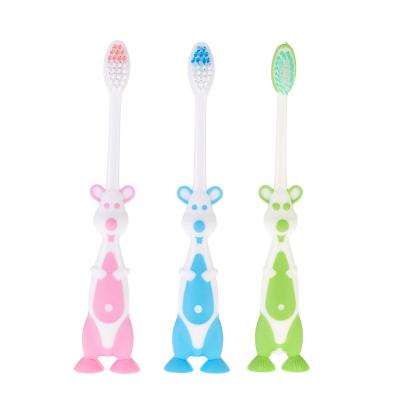 China OEM Environmentally Friendly Children's Toothbrush Non-Slip Handle With Cartoon Pattern Shape China Factory Direct Sales Household Children Plastic Too for sale