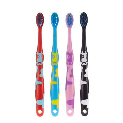 China Environmentally Friendly Plastic Toothbrush With Household Children's Toothbrush Handle Cartoon Shape for sale