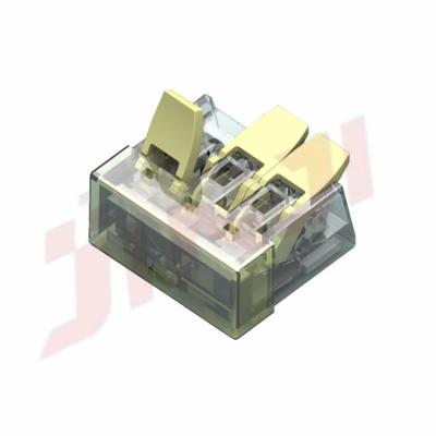 China Power Equivalent 221 Splicing Lever Nuts Terminal Block Wire Connector 2 Pin for sale