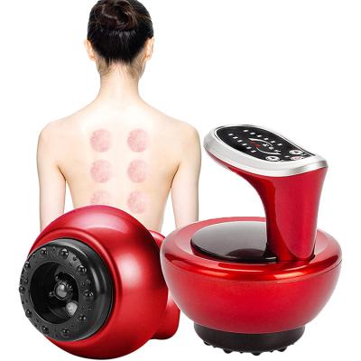 China Electric Cupping Massager Portable Rechargeable Adjustable Intelligent Body Therapy Massage Tool Cupping Massager With Red Light Therapy for sale