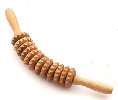 China Eco-friendly Wholesale Bendable Wooden Body Massage Roller Wooden Roller for sale