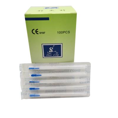 China Body Factory Price Shenlong Brand Silver Disposable Acupuncturist Needles 100Pcs/Box Sterile Needles for sale