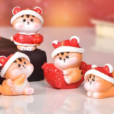 China Europe Mini Figures Toys 2022 Lucky Doll Christmas New Year Gifts Tiger Money for sale