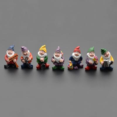 China Europe ornament small children garden statues decorations resin gnome mini greenhouse diy figurine for sale