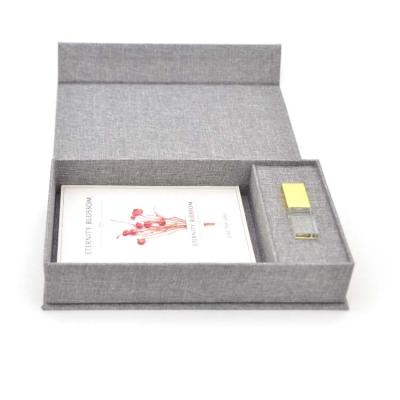 China Viable Proof Print Packaging Photographer Gifts For Clients 4*6 5x7 Photo USB Canvas Box for sale