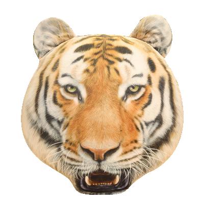 China 2021 main product anti-pilling plush pillow new simulation tiger soft and removable and washable lifelike home cushion for sale