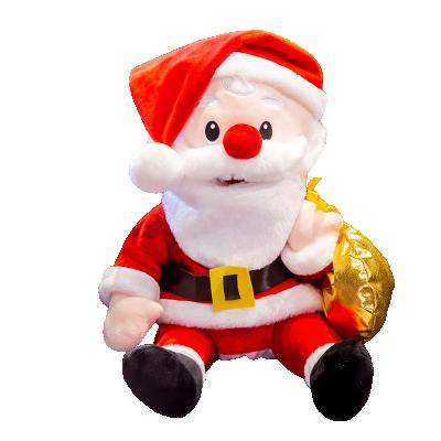 China Cute Funny Stuffed Cartoon Christmas Snowman Hand Puppet Clown Plush Decoration Toy Festival Birthday Gifts For Kids Toddlers 16inch for sale