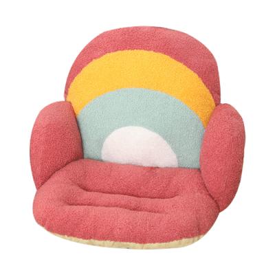 China Anti-Static Lazy Warm Floor Cushion Office Sofa Cushion Cute Rainbow Seat Pad For Dining Room Bedroom Comfort Chair For for sale