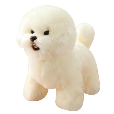 China Standing Plush Bichon Frize Dog Kids; s plush plush toy for sale