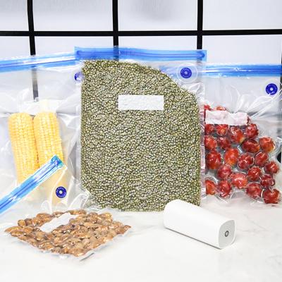 China Portable Automatic Vacuum Air Sealing Moisture Proof Pump for Reusable Food Preservation Food Airtight Seal Bags for sale