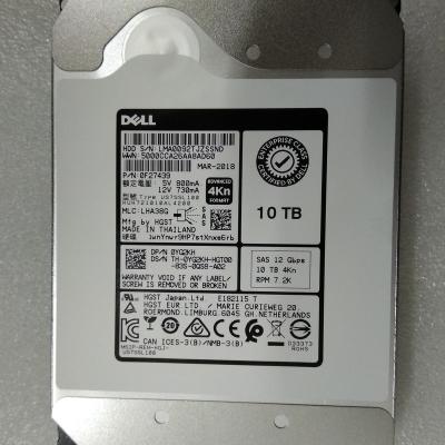 China Hdd Dell 10TB SAS 4Kn 3.5 Inch 12Gbs 7.2K Hard Disk YG2KH for sale