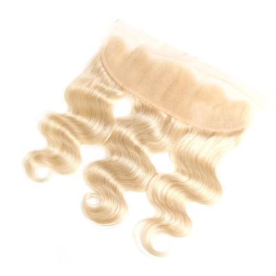 China Body Wave Dye Raw Virgin Lace Frontal Human Hair 613 Blonde Body Wave 13x4 Inch for sale