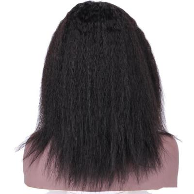 China Yaki Made Raw Virgin Hair Wig , Curly Straight Closure Wigs 100% Human Hair for sale