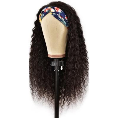 China Water Wave Hair Band Wig Water Wave Installed Easily Non Adjustable Lace Wig Headband for sale