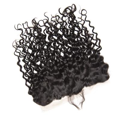 China 13x4 Water Wave Lace Frontal Sheer Headband Simple Water Wave Hair Distributor Lace Frontal For Black Women for sale