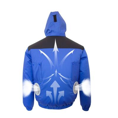 China China Factory Seller Fan Air Conditioning Jacket Fabric Breathable Working Clothes Cooling Jacket With Fan for sale