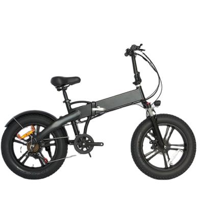 China Aluminum Alloy 750W 48V Sports Pedal Assist Folding Fat Tire Electric Bike With Free Tracking Platform for sale